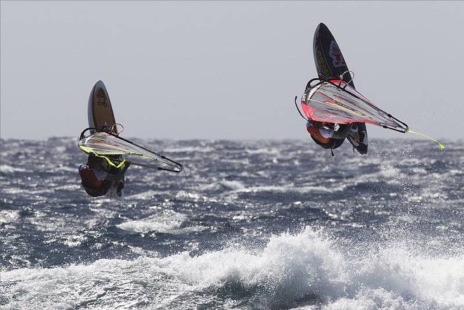 Twins go to battle - PWA Tenerife World Cup 2011 day two © PWA World Tour http://www.pwaworldtour.com